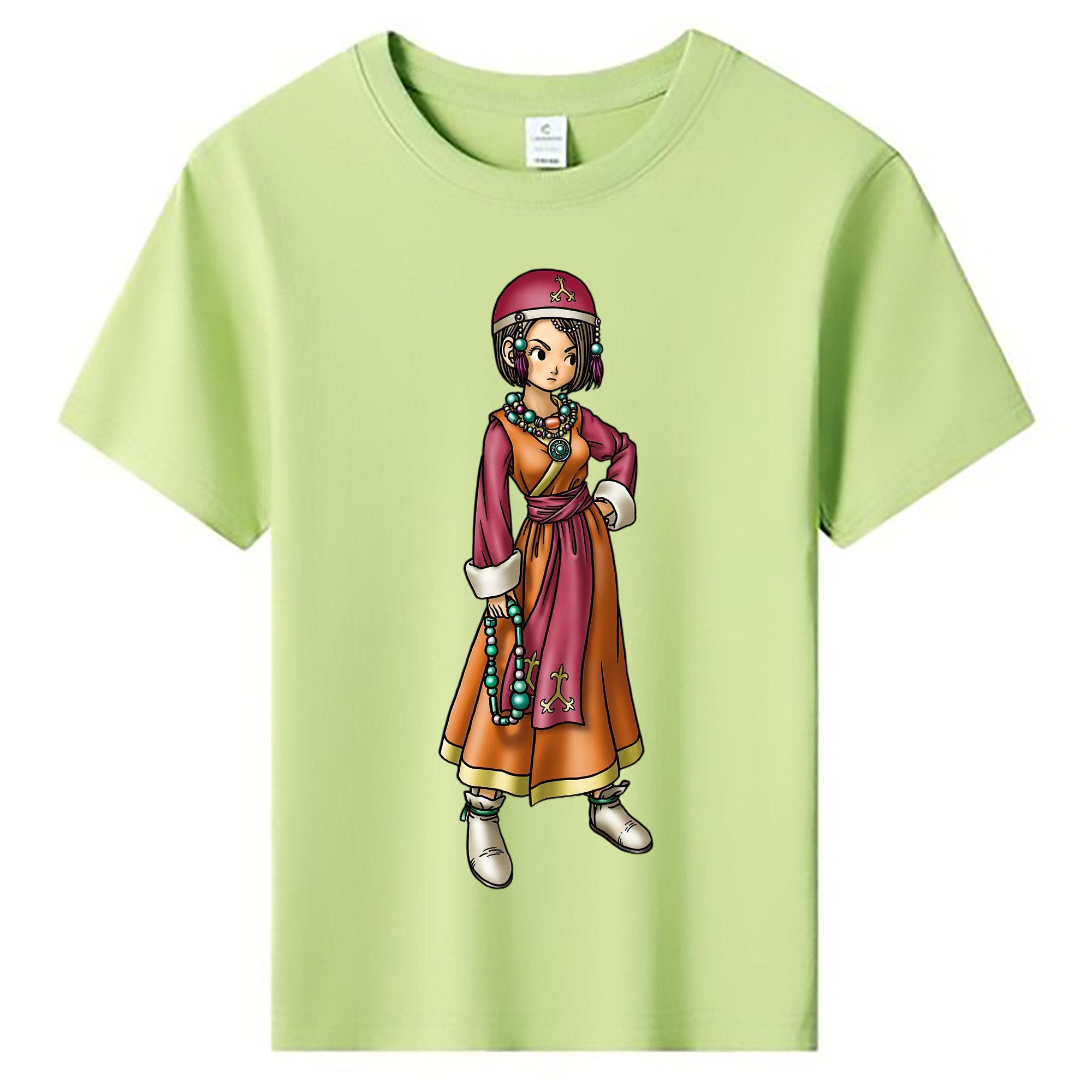 （画像用） ドラゴンクエスト Doragon Kuesuto Dragon Quest 綿100％キッズTシャツ（フロントプリント）